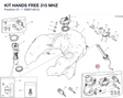 KIT HANDS FREE 315 MHZ 59821481G diagram position