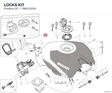 LOCKS KIT 59821523A diagram position