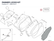 PANNIER LOCKS KIT 59821541C diagram position