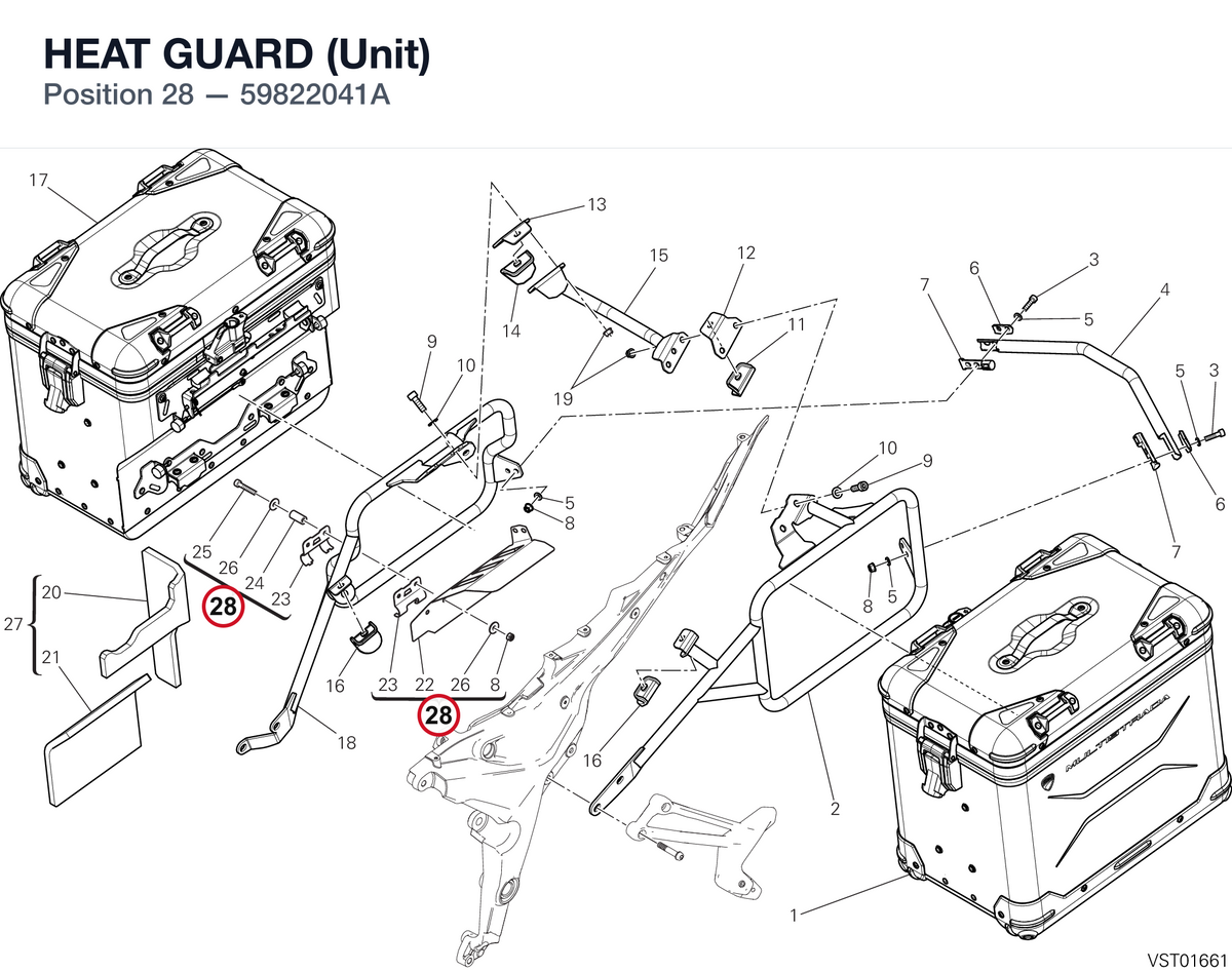HEAT GUARD (Unit) 59822041A diagram position