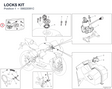 LOCKS KIT 59822091C diagram position