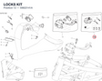 LOCKS KIT 59822141A diagram position
