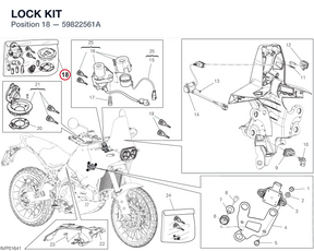 LOCK KIT 59822561A diagram position