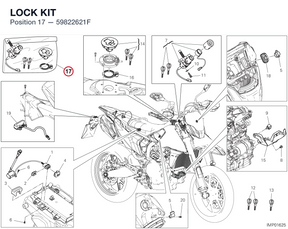 LOCK KIT 59822621F diagram position