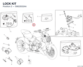 LOCK KIT 59822632AA diagram position