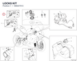 LOCKS KIT 59822751C diagram position