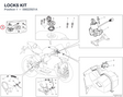 LOCKS KIT 59822921A diagram position