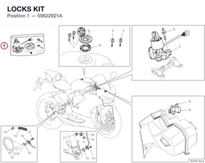LOCKS KIT 59822921A diagram position