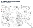 BLANK KEY WITH TRANSPONDER 59840281A diagram position