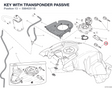 KEY WITH TRANSPONDER PASSIVE