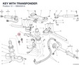 KEY WITH TRANSPONDER 59840331A diagram position