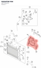 Diagram preview: RADIATOR FAN (A60735041033)