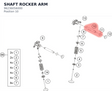 Diagram preview: SHAFT ROCKER ARM (96236056000)