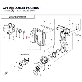 CVT AIR OUTLET HOUSING product image