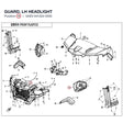 GUARD, LH HEADLIGHT product image