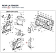REAR LH FENDER product image