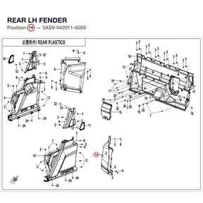 REAR LH FENDER product image