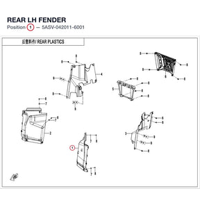 REAR LH FENDER product image