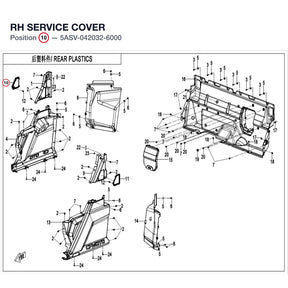 RH SERVICE COVER product image