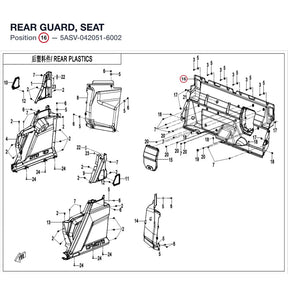 REAR GUARD, SEAT product image