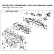 UPPER BODY, DASHBOARD - REPL BY 5ASV-043011-6R01 product image