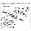 UPPER BODY, DASHBOARD - REPL BY 5ASV-043011-6R01 product image