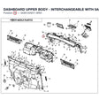 DASHBOARD UPPER BODY - INTERCHANGEABLE WITH 5ASV-043011-6R00 product image