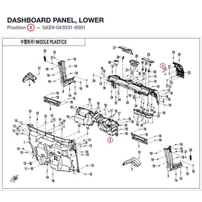 DASHBOARD PANEL, LOWER product image