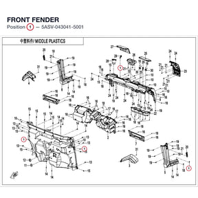 FRONT FENDER product image