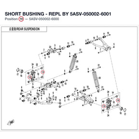 SHORT BUSHING - REPL BY 5ASV-050002-6001 product image
