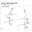 FRONT LH UPPER SWING ARM product image