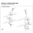 FRONT LH LOWER SWING ARM product image
