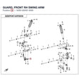 GUARD, FRONT RH SWING ARM product image
