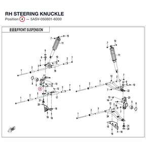 RH STEERING KNUCKLE product image