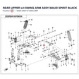 REAR UPPER LH SWING ARM ASSY product image