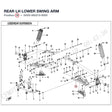 REAR LH LOWER SWING ARM product image