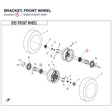 BRACKET, FRONT WHEEL product image