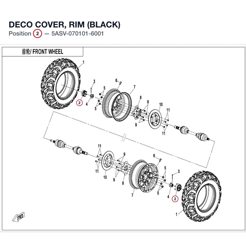 DECO COVER, RIM (BLACK) product image