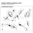 LOWER STEERING UNIVERSAL SHAFT product image