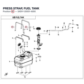 PRESS STRAP, FUEL TANK product image