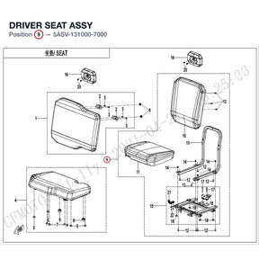 DRIVER SEAT ASSY product image