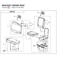 BRACKET, DRIVER SEAT product image