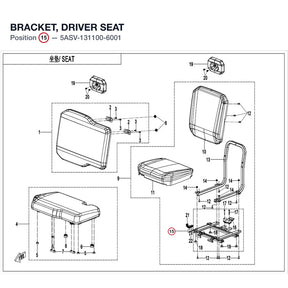 BRACKET, DRIVER SEAT product image