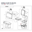 HANDLE, SLIDE TO UNLOCK product image