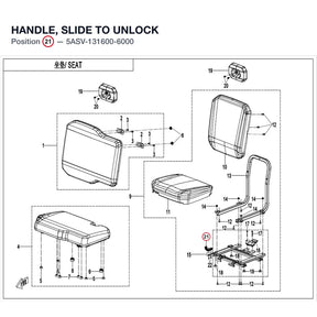HANDLE, SLIDE TO UNLOCK product image