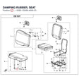 DAMPING RUBBER, SEAT product image