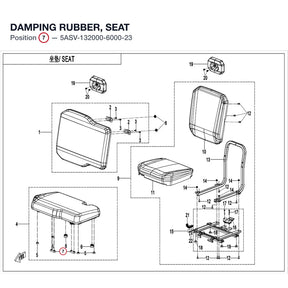 DAMPING RUBBER, SEAT product image