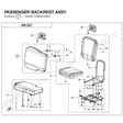 PASSENGER BACKREST ASSY product image