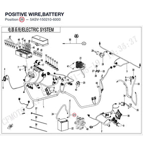 POSITIVE WIRE,BATTERY product image
