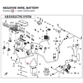 NEGATIVE WIRE, BATTERY product image